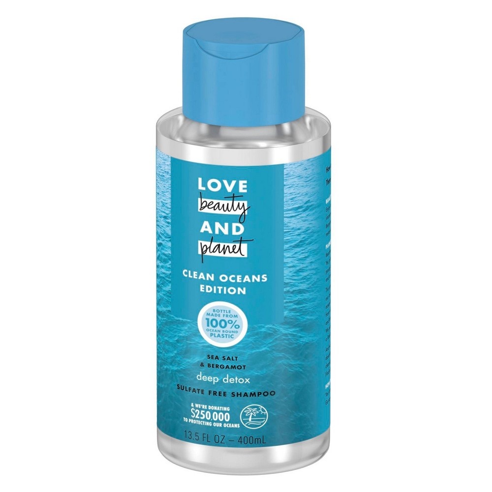 slide 3 of 5, Love Beauty and Planet Clean Ocean Sea Salt & Bergamont Shampoo, 13.5 fl oz