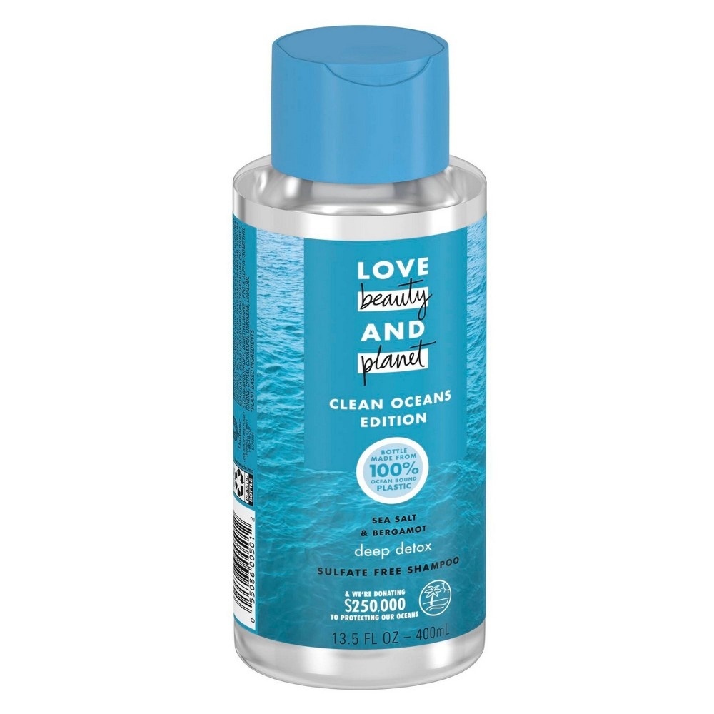 slide 5 of 5, Love Beauty and Planet Clean Ocean Sea Salt & Bergamont Shampoo, 13.5 fl oz