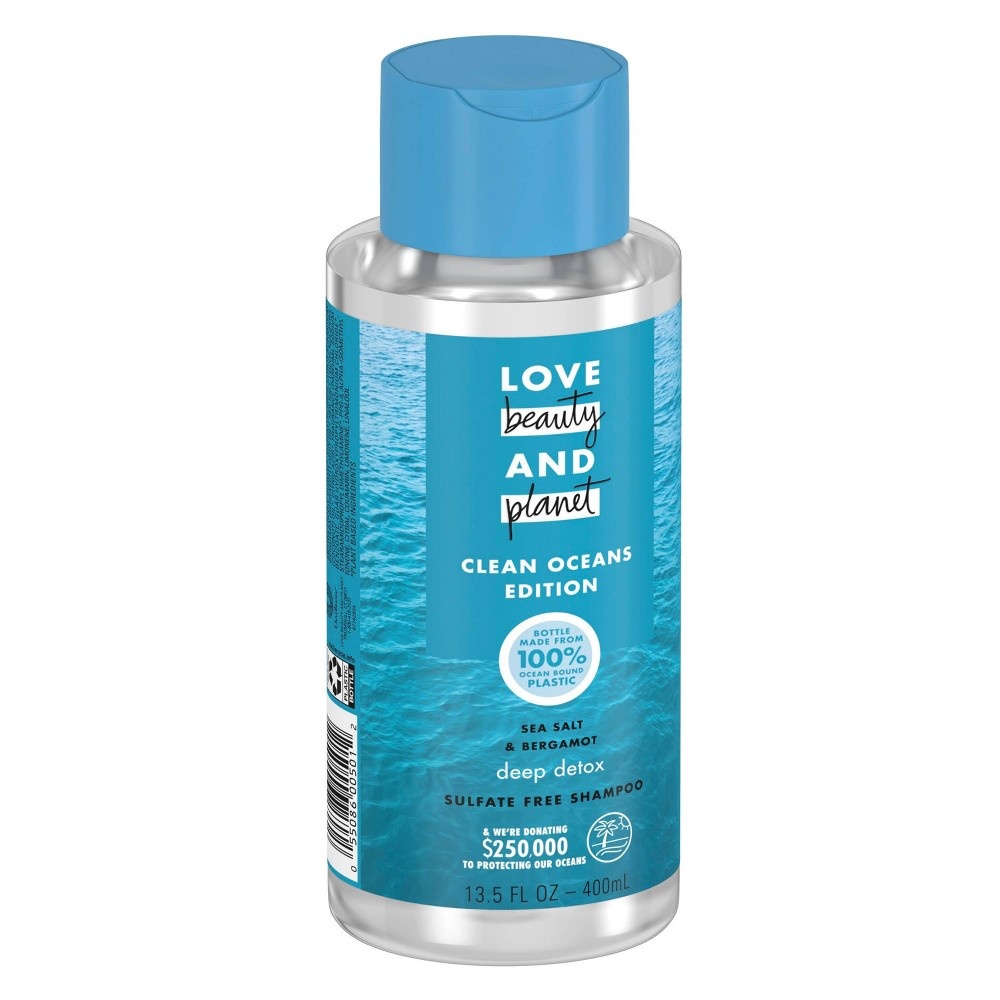 slide 2 of 5, Love Beauty and Planet Clean Ocean Sea Salt & Bergamont Shampoo, 13.5 fl oz