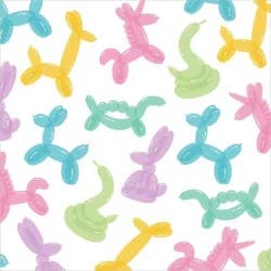 Carlton Cards Animal Pattern Balloon Card