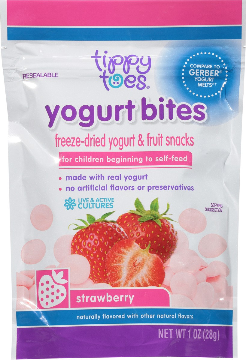 slide 15 of 15, Tippy Toes Strawberry Yogurt Bites 1 oz, 1 oz