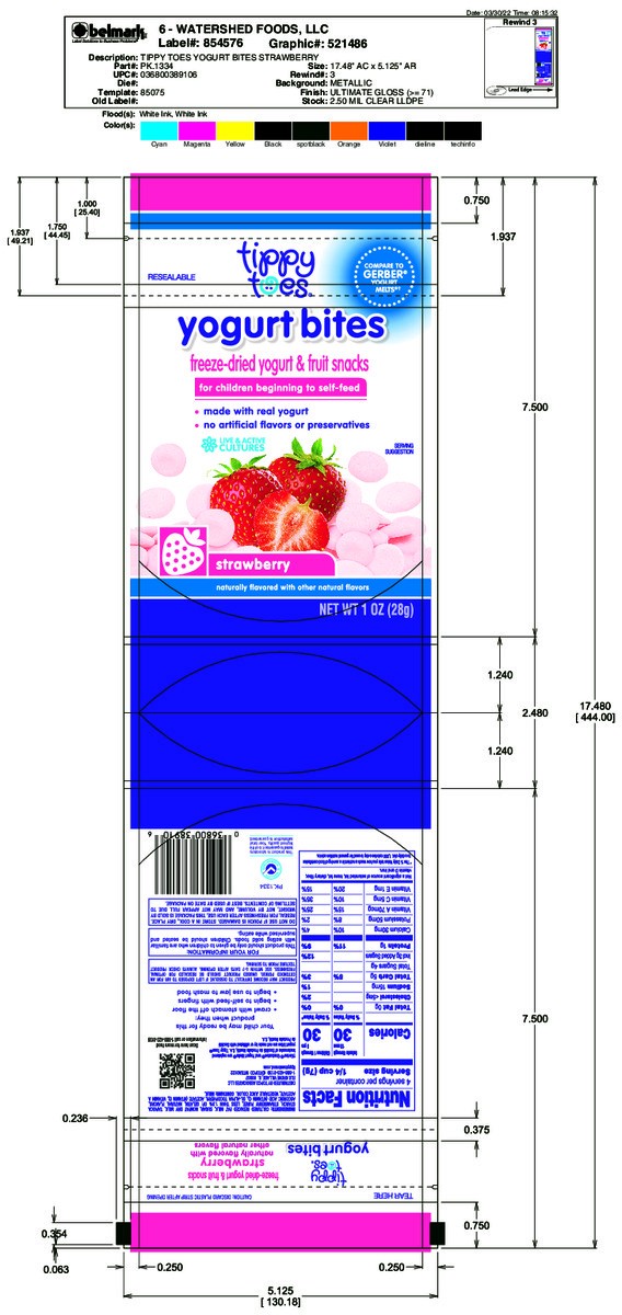 slide 14 of 15, Tippy Toes Strawberry Yogurt Bites 1 oz, 1 oz
