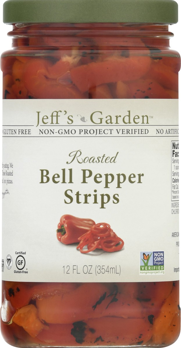 slide 2 of 10, Jeff's Garden Roasted Bell Pepper Strips, 12 fl oz, 12 fl oz