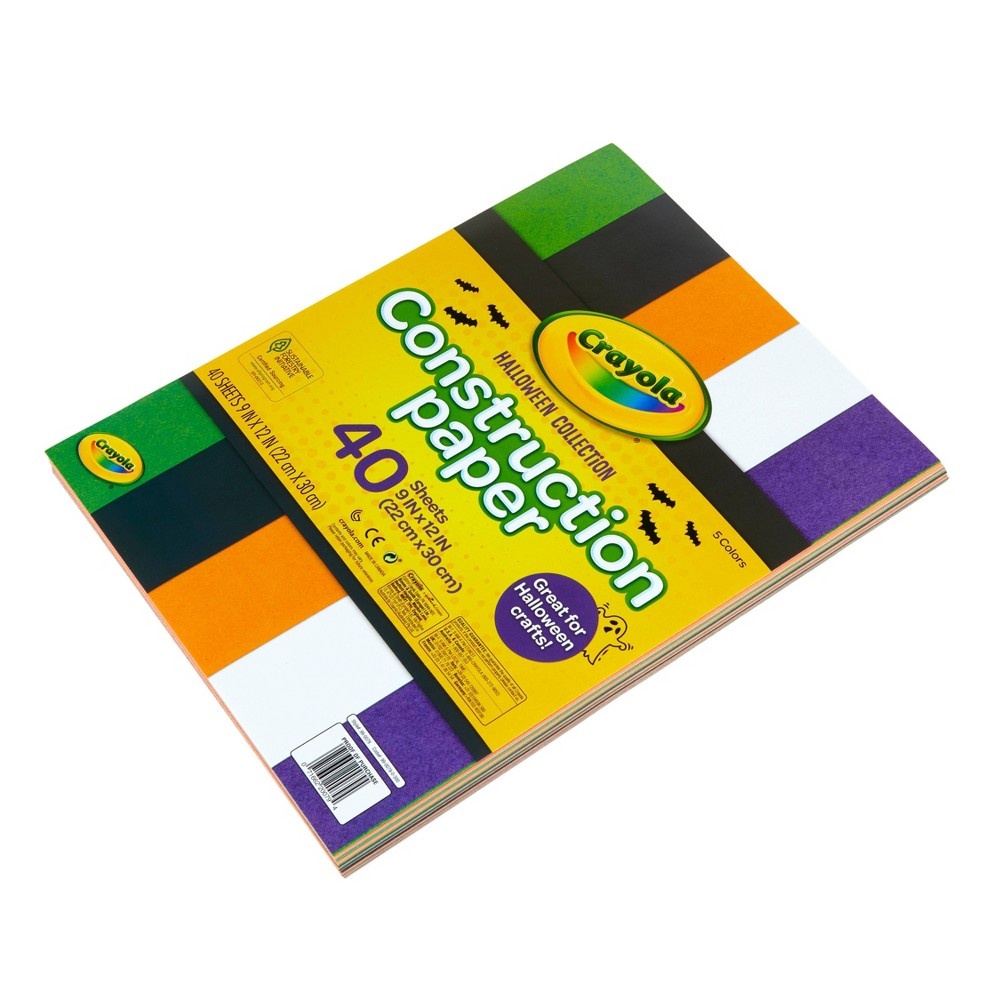 slide 4 of 4, Crayola Halloween Construction Paper, 1 ct