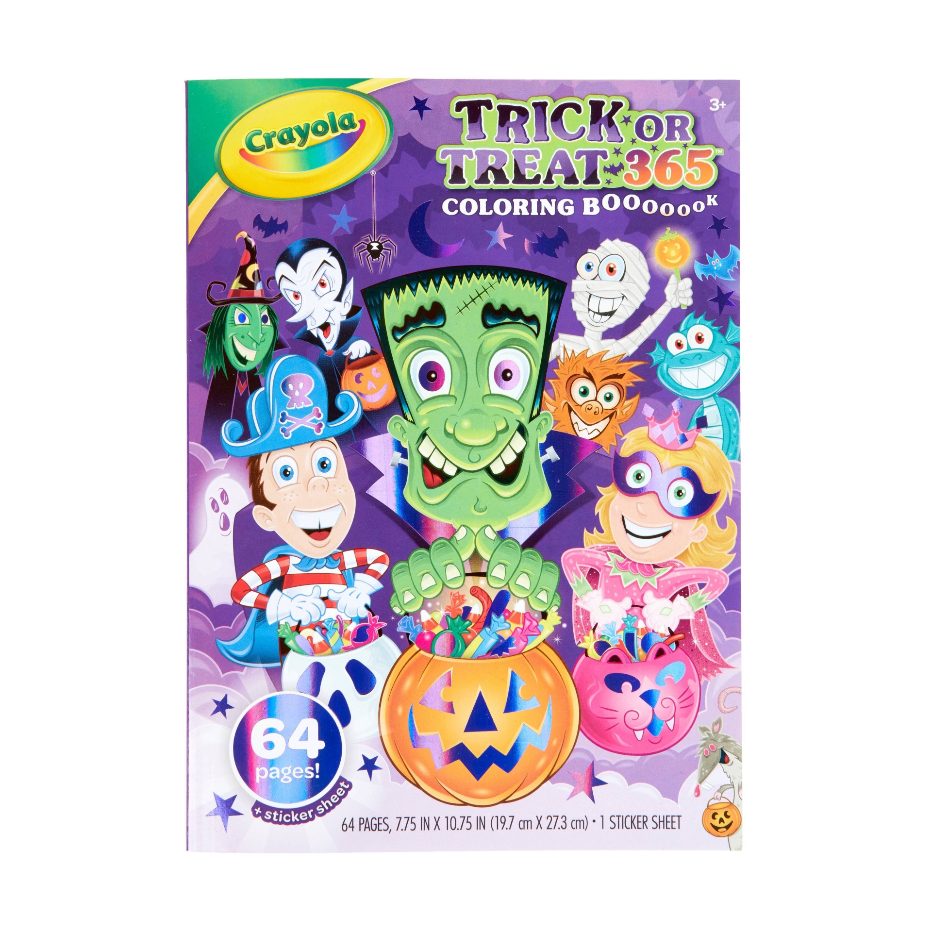 slide 1 of 5, Crayola Trick or Treat Coloring Book, 1 ct