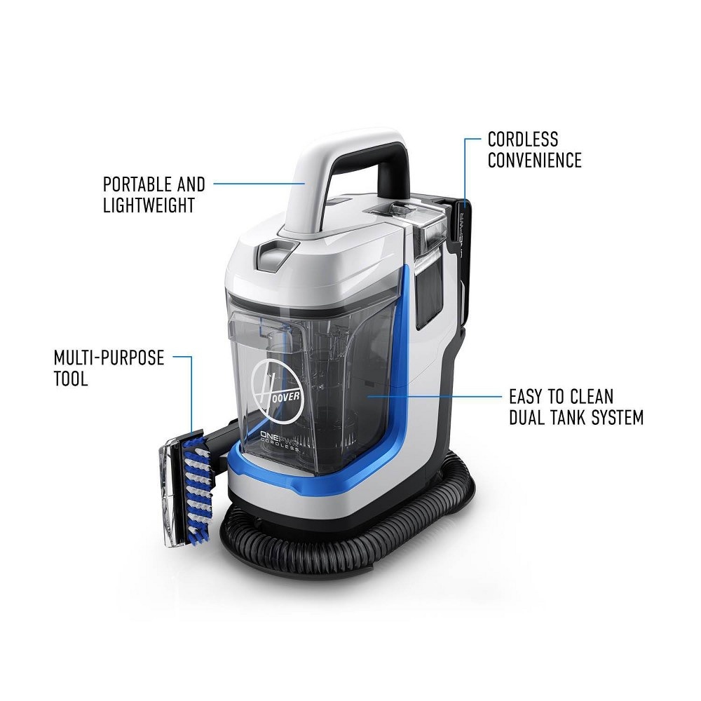 slide 7 of 7, Hoover ONEPWR Spotless GO Lightweight Cordless Portable Carpet and Upholstery Cleaner, 1 ct