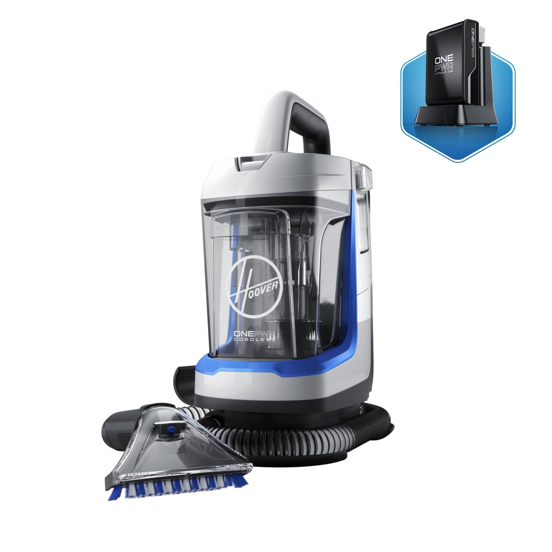 slide 1 of 7, Hoover ONEPWR Spotless GO Lightweight Cordless Portable Carpet and Upholstery Cleaner, 1 ct