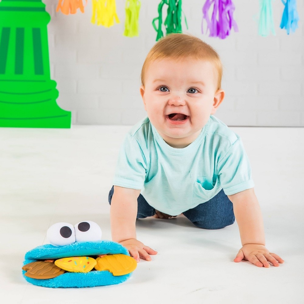 slide 4 of 9, Bright Starts Sesame Street Cookie Mania Teether On-the-Go Attachment, 1 ct