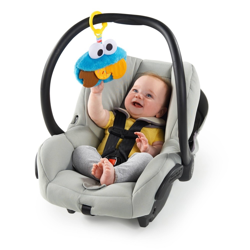 slide 5 of 9, Bright Starts Sesame Street Cookie Mania Teether On-the-Go Attachment, 1 ct