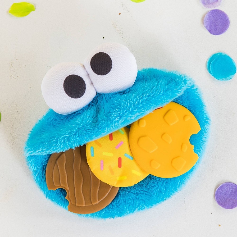 slide 9 of 9, Bright Starts Sesame Street Cookie Mania Teether On-the-Go Attachment, 1 ct