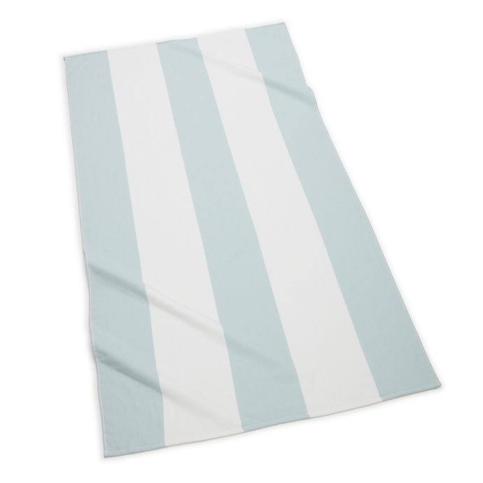 slide 1 of 1, Kassatex Block Stripe Beach Towel - Sea Glass, 1 ct