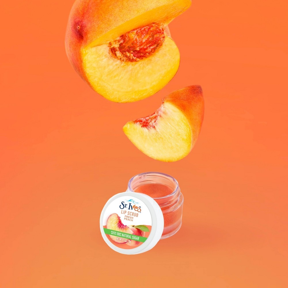 slide 4 of 4, St. Ives Fresh Peach Lip Scrub, 0.5 oz