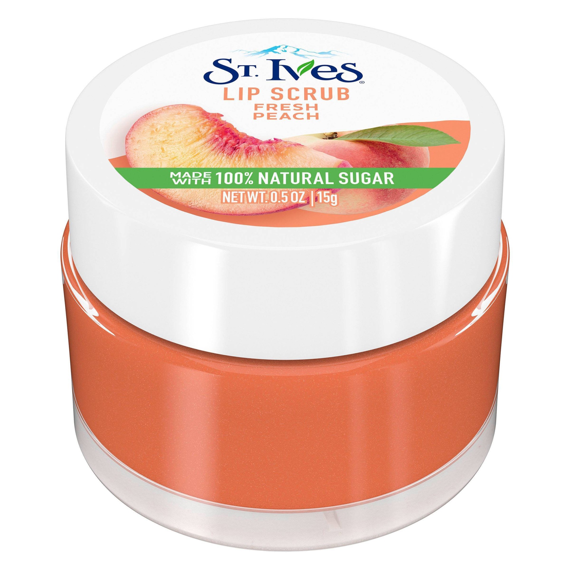 slide 1 of 4, St. Ives Fresh Peach Lip Scrub, 0.5 oz