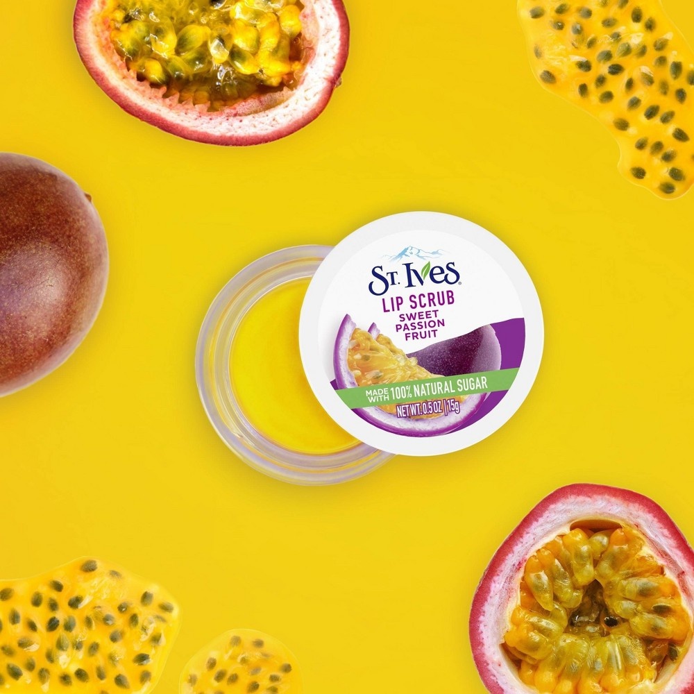 slide 2 of 4, St. Ives Sweet Passionfruit Lip Scrub, 0.5 oz