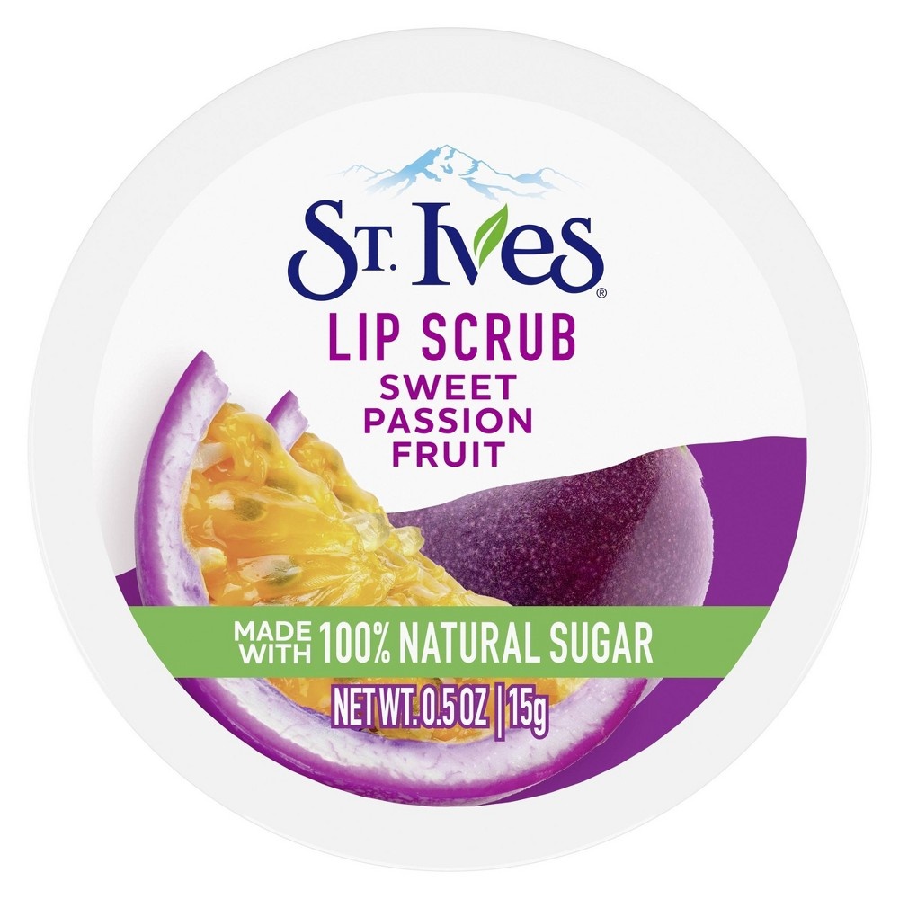 slide 4 of 4, St. Ives Sweet Passionfruit Lip Scrub, 0.5 oz