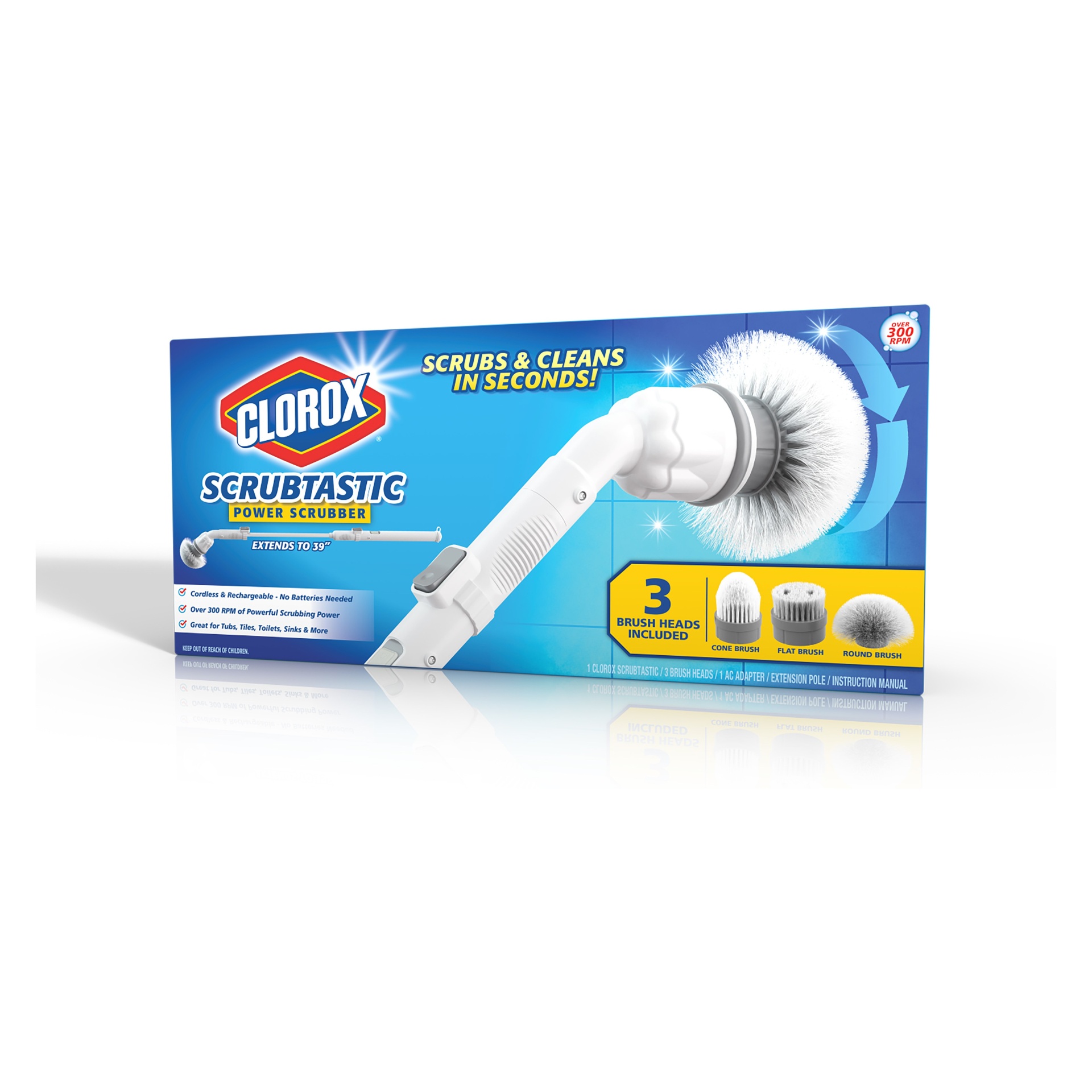 slide 1 of 10, Clorox Scrubtastic Multi-Purpose Surface Power Scrubber, 1 ct