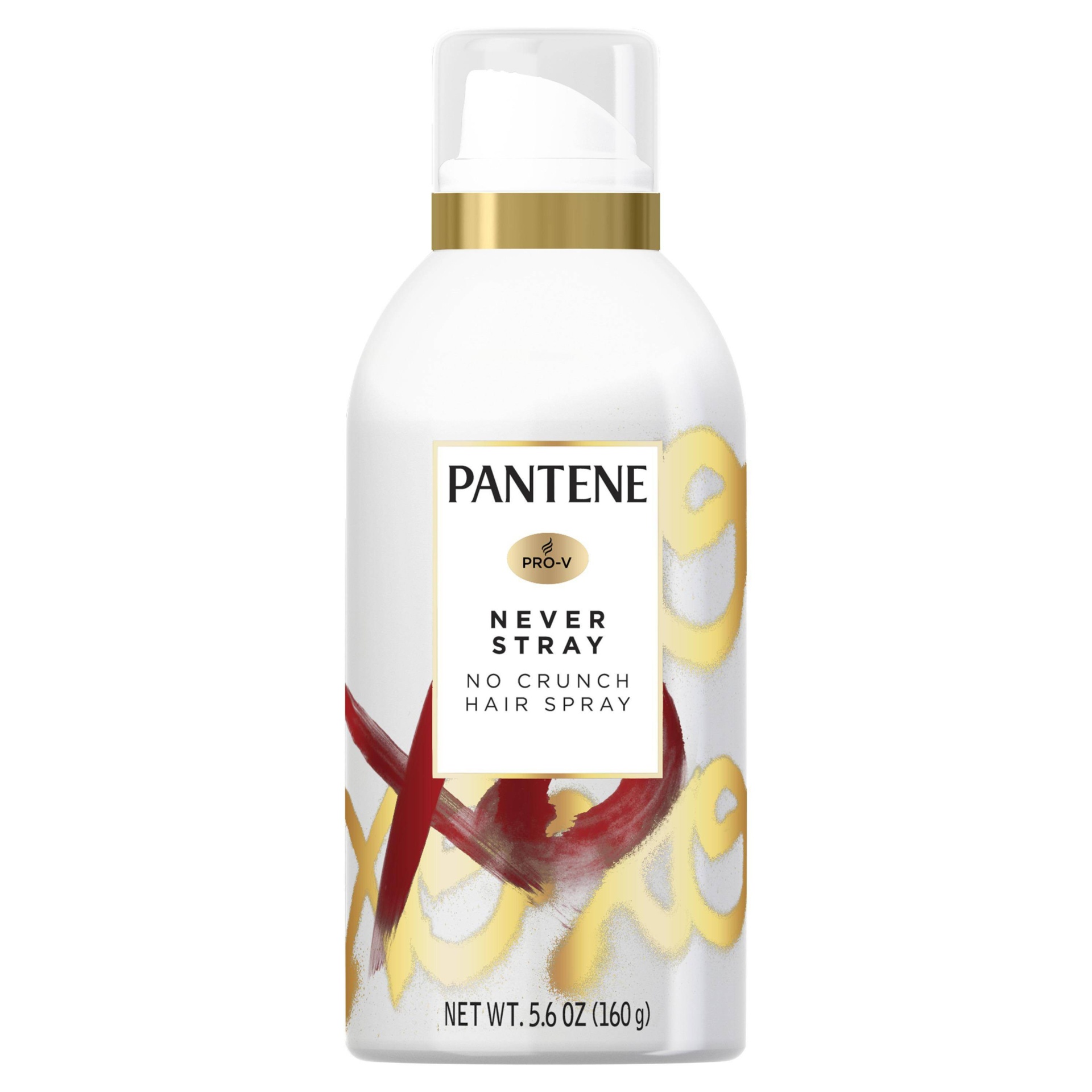 slide 1 of 6, Pantene Sulfate Free Never Stray No Crunch Hair Spray for Shiny Hair w/ Bamboo & Silk, 5.6 oz
