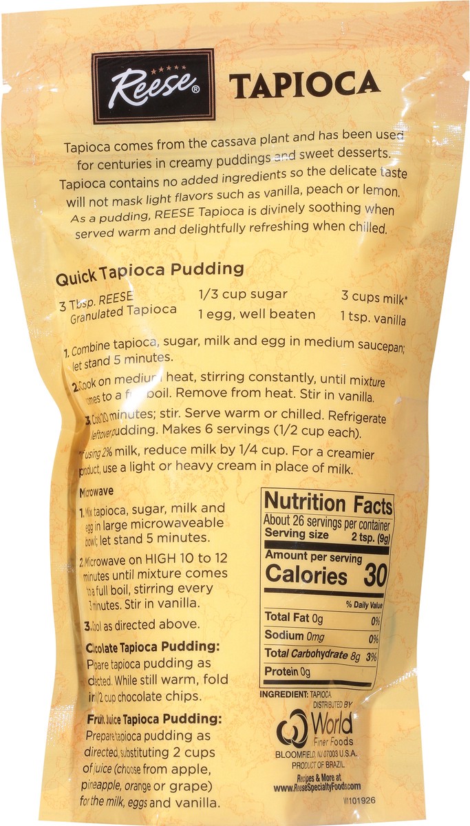 slide 6 of 9, Reese Granulated Instant Tapioca 8 oz, 8 oz