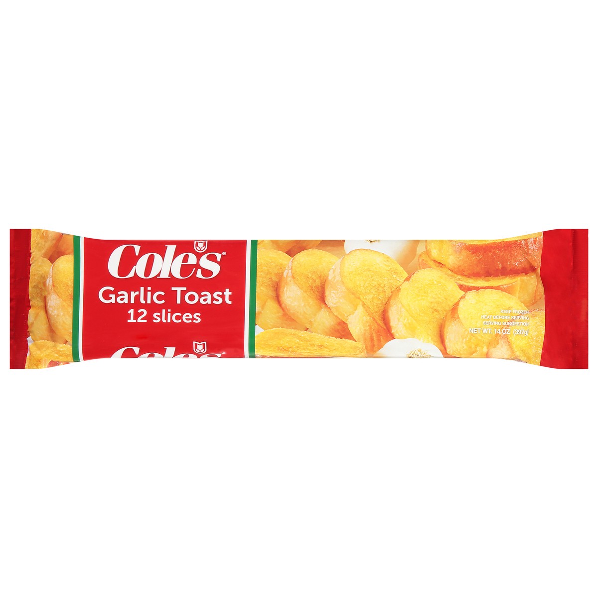slide 1 of 14, Cole's Frozen Garlic Toast, 14 oz