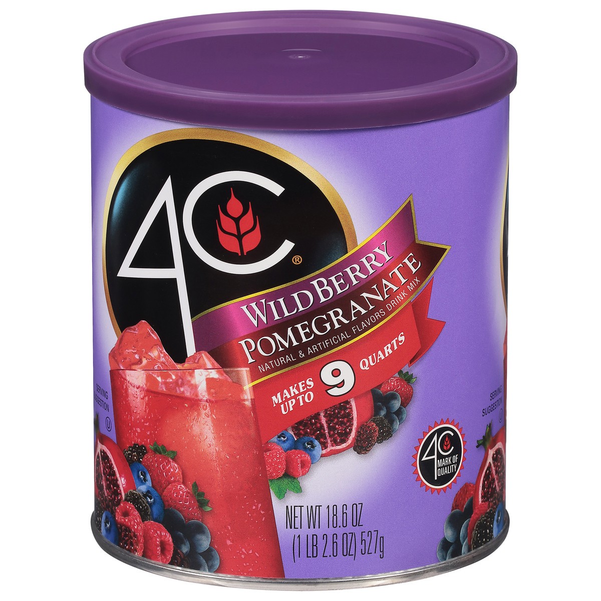slide 3 of 9, 4C Wildberry/Pomegranate Drink Mix 18.6 oz, 18.6 oz