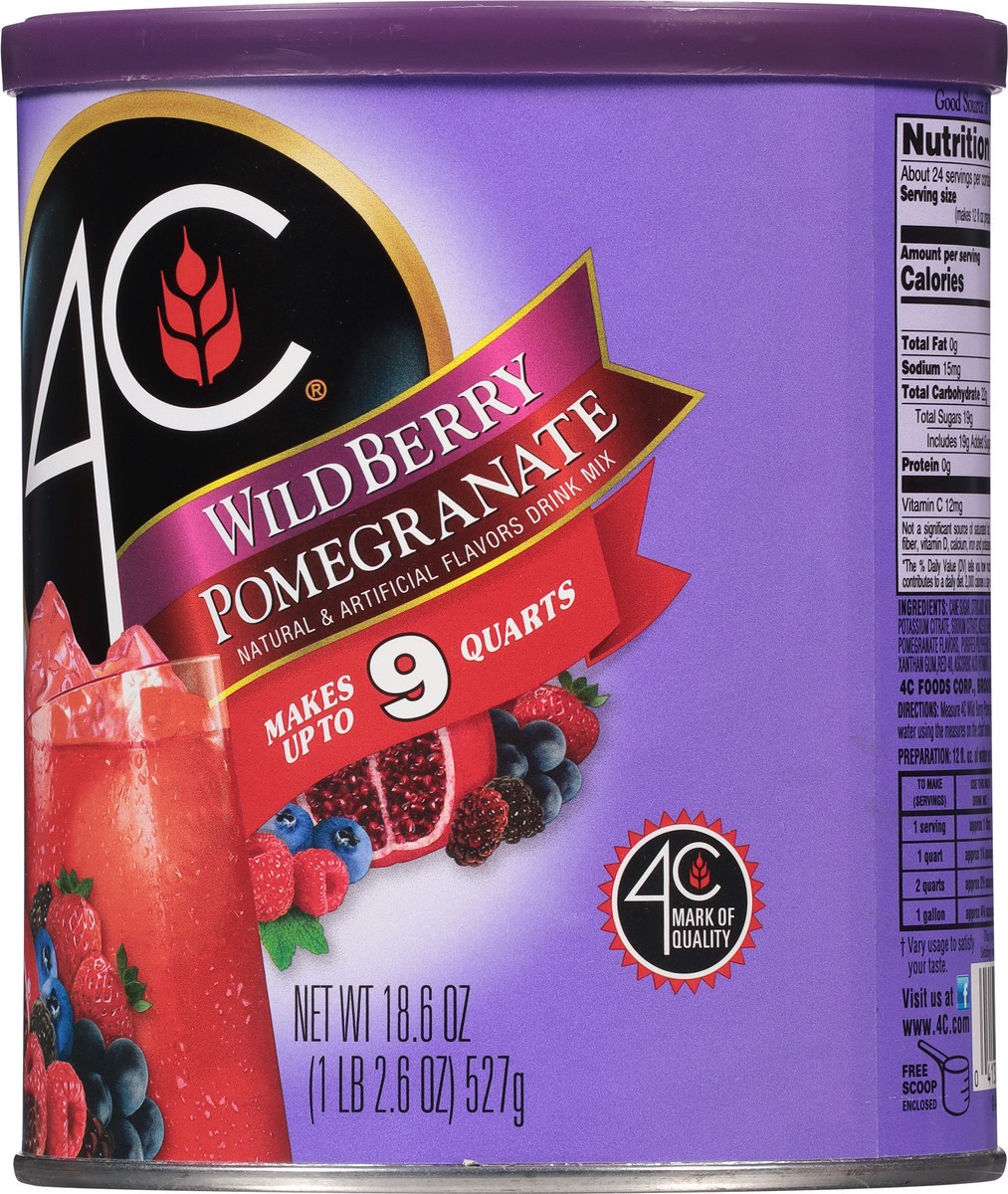 slide 5 of 9, 4C Wildberry/Pomegranate Drink Mix 18.6 oz, 18.6 oz