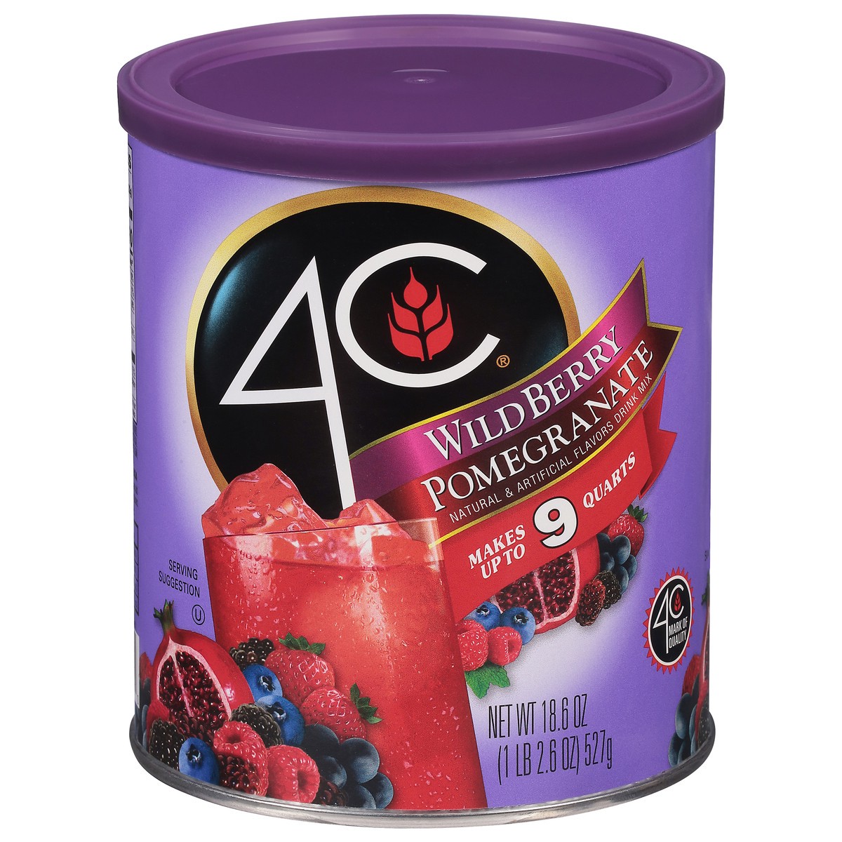 slide 1 of 9, 4C Wildberry/Pomegranate Drink Mix 18.6 oz, 18.6 oz