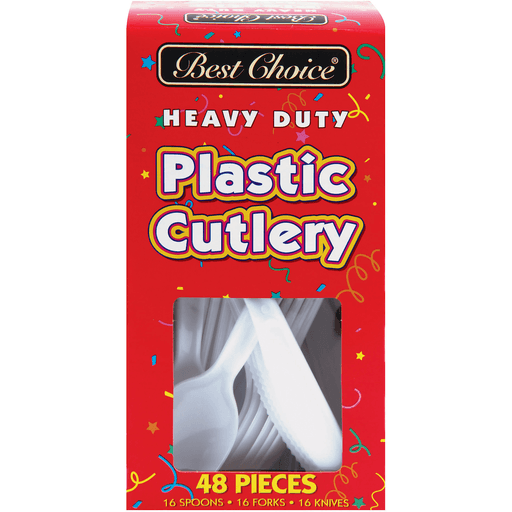 slide 1 of 1, Best Choice Heavy Duty Assorted Cutlery, 48 ct