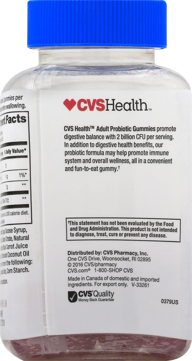 slide 2 of 13, CVS Health Probiotic Gummies, 50 Ct, 50 ct