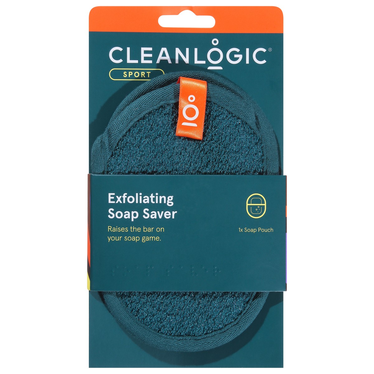 slide 11 of 11, cleanlogic Sport Exfoliating Soap Saver Soap Pouch 1 ea, 1 ct
