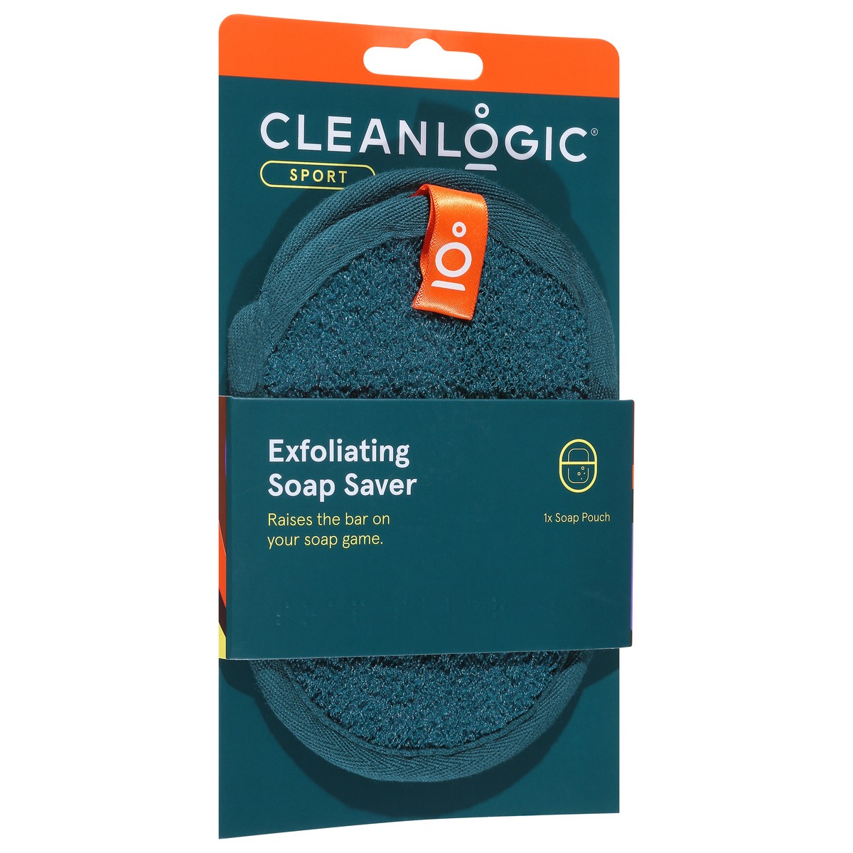 slide 10 of 11, cleanlogic Sport Exfoliating Soap Saver Soap Pouch 1 ea, 1 ct