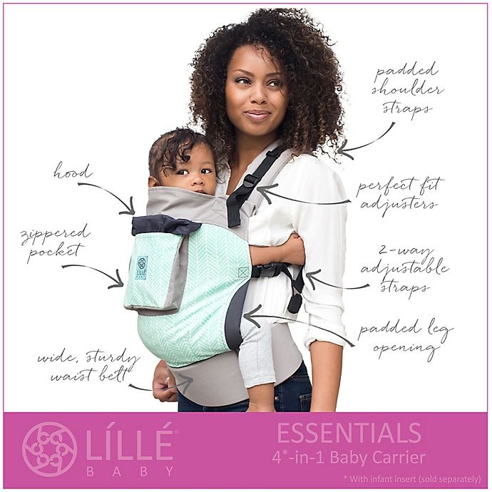 slide 4 of 5, LÍLLÉbaby LÃLLÃbaby Original ESSENTIALS Baby Carrier - Boardwalk, 1 ct