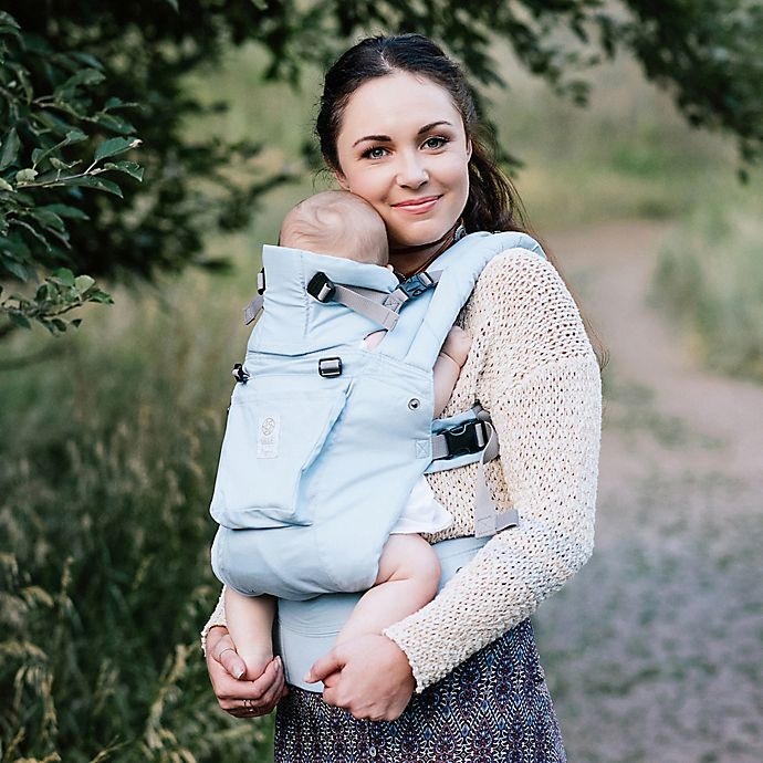 slide 2 of 5, LÍLLÉbaby COMPLETE Organic Cotton Original Baby Carrier - Powder Blue, 1 ct