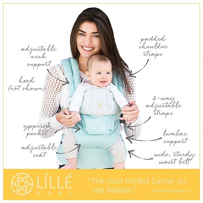 slide 5 of 5, LÍLLÉbaby COMPLETE Organic Cotton Original Baby Carrier - Powder Blue, 1 ct