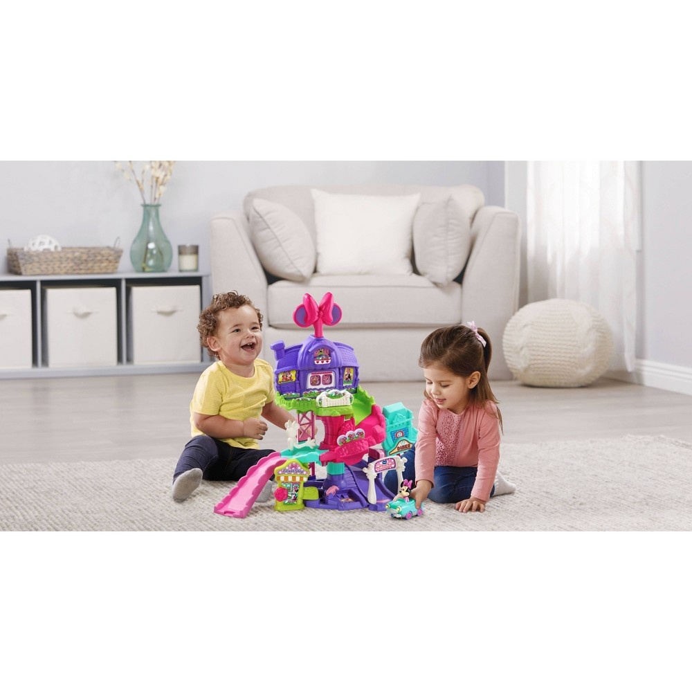 slide 3 of 9, VTech Go! Go! Smart Wheels Disney Minnie Mouse Around Town Playset, 1 ct