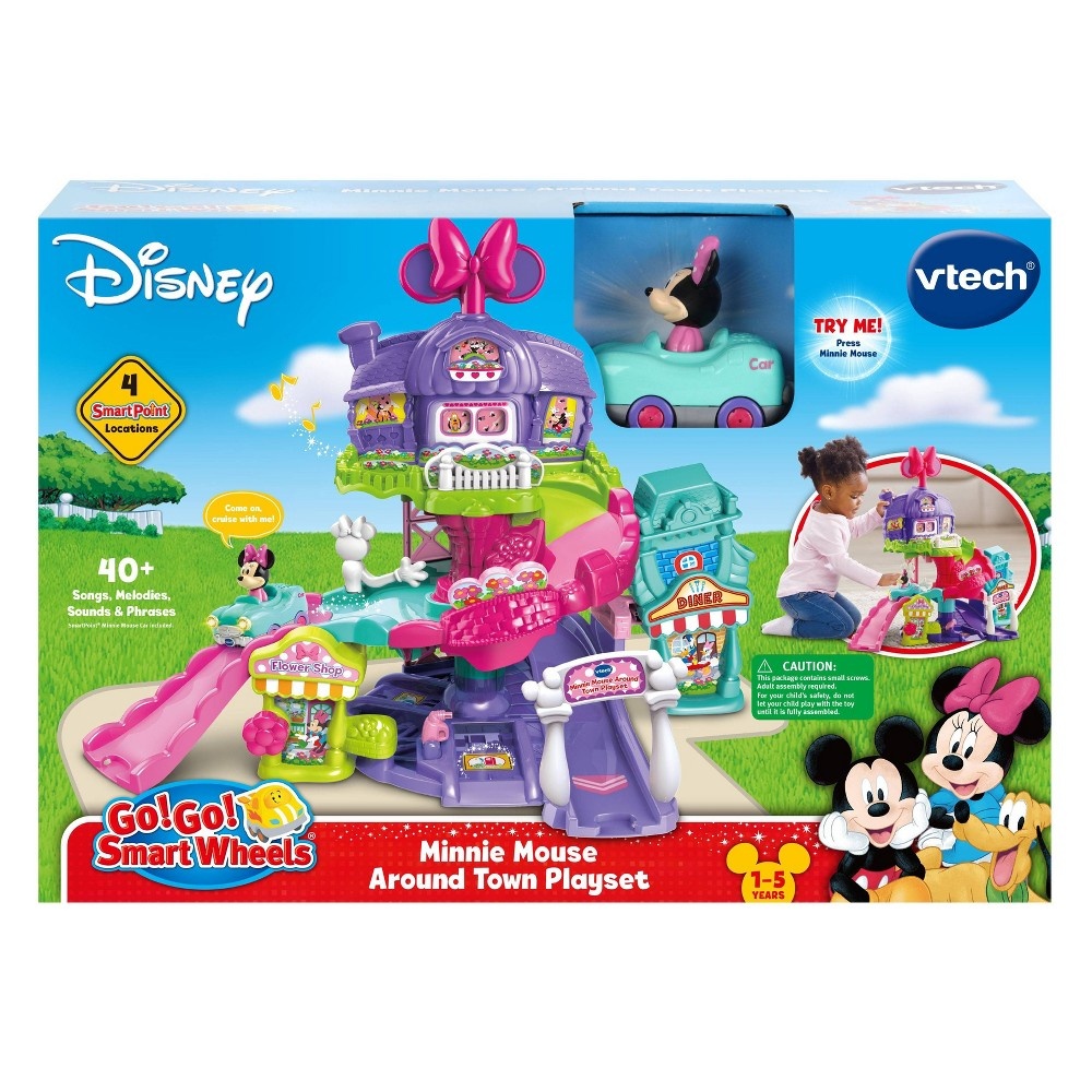 slide 9 of 9, VTech Go! Go! Smart Wheels Disney Minnie Mouse Around Town Playset, 1 ct