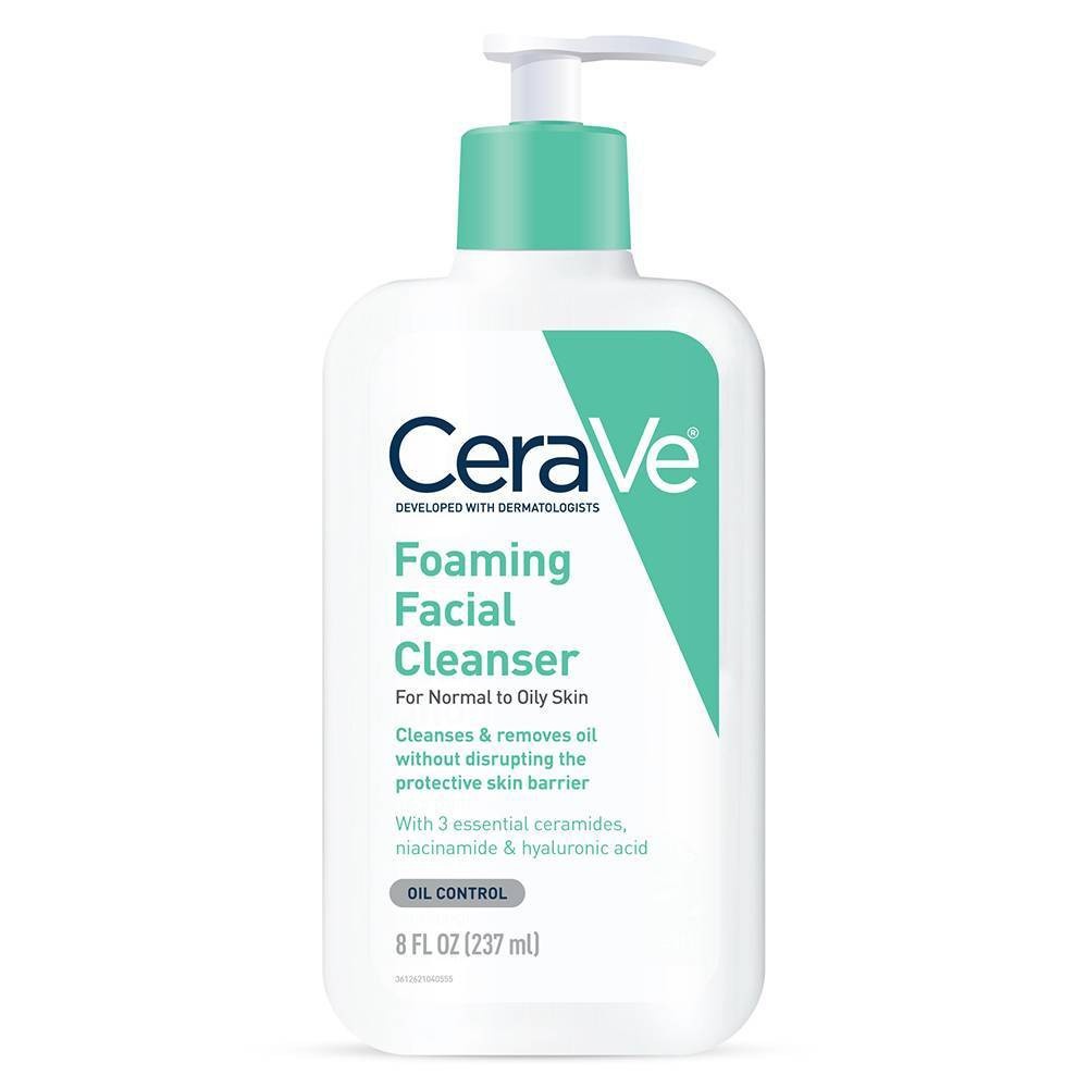 Cerave Foaming Facial Cleanser For Normal To Oily Skin 8 Fl Oz 8 Fl