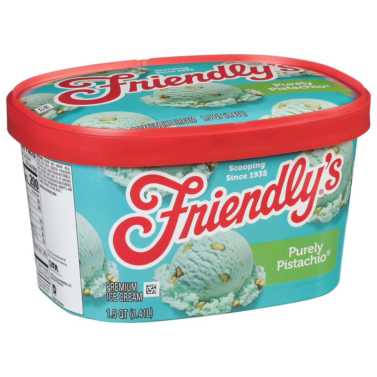 slide 2 of 9, Friendly's Premium Perfectly Pistachio Almond Ice Cream 1.5 qt, 1.5 qt