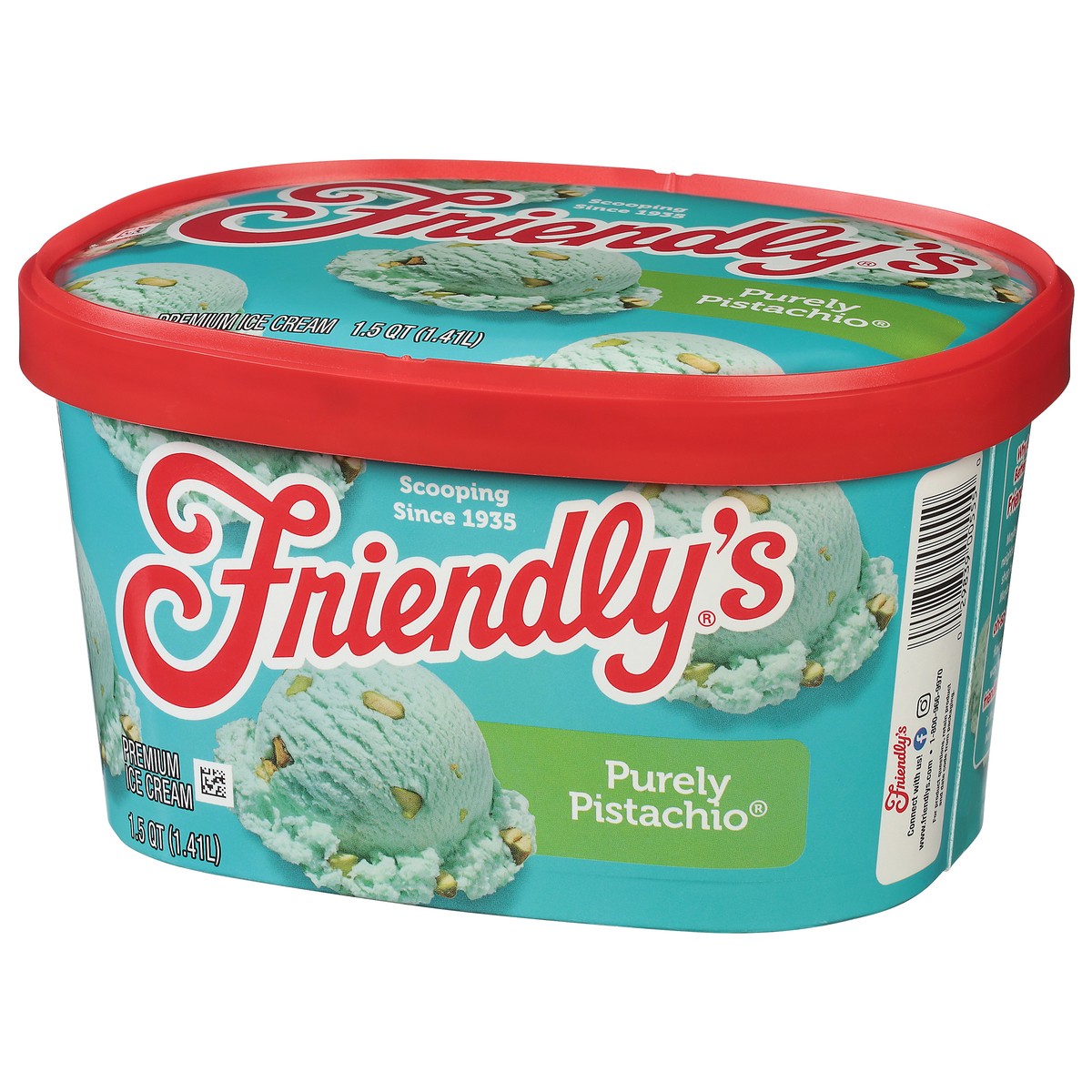 slide 9 of 9, Friendly's Premium Perfectly Pistachio Almond Ice Cream 1.5 qt, 1.5 qt