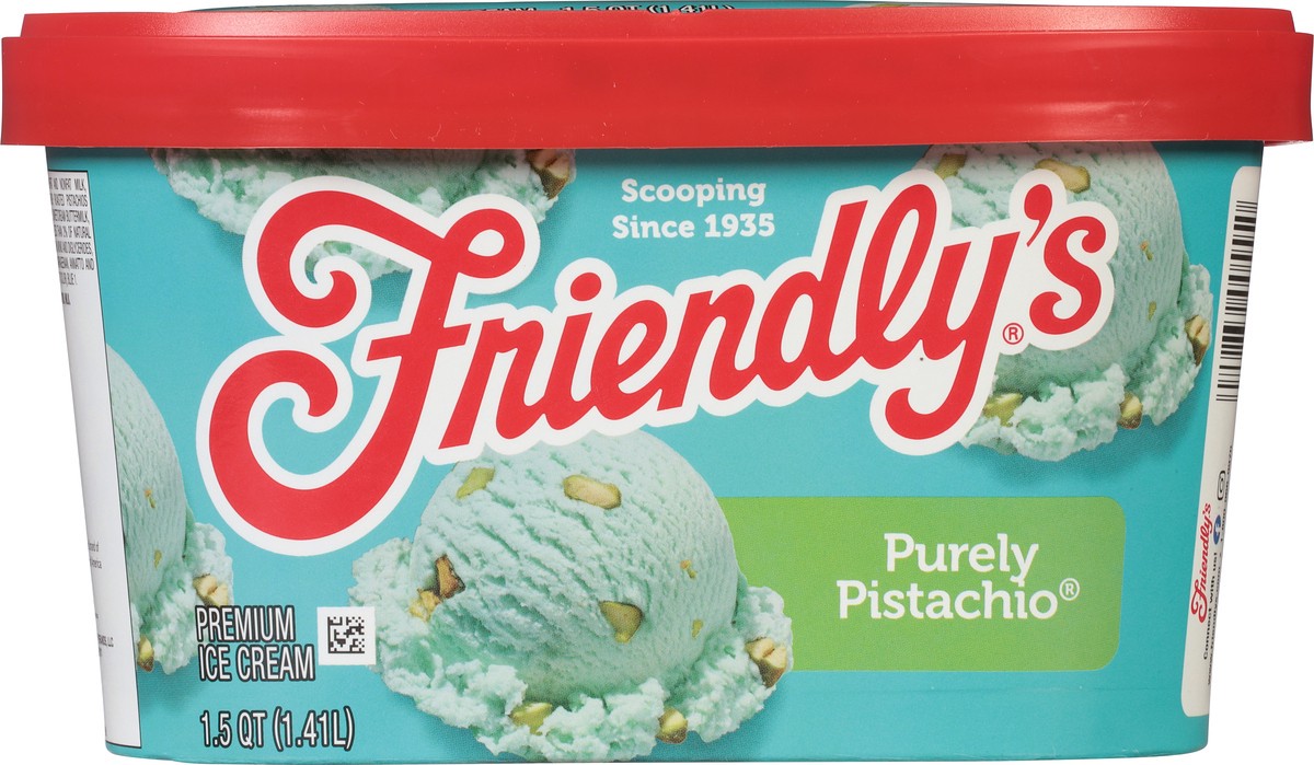 slide 4 of 9, Friendly's Premium Perfectly Pistachio Almond Ice Cream 1.5 qt, 1.5 qt