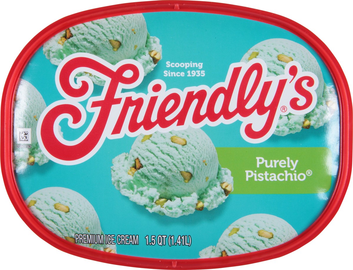 slide 6 of 9, Friendly's Premium Perfectly Pistachio Almond Ice Cream 1.5 qt, 1.5 qt