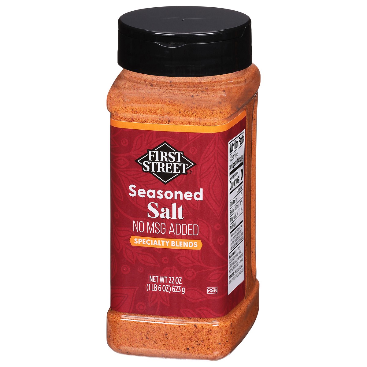 slide 4 of 4, Tradewinds/First Street Seasoning Salt No Msg, 22 oz