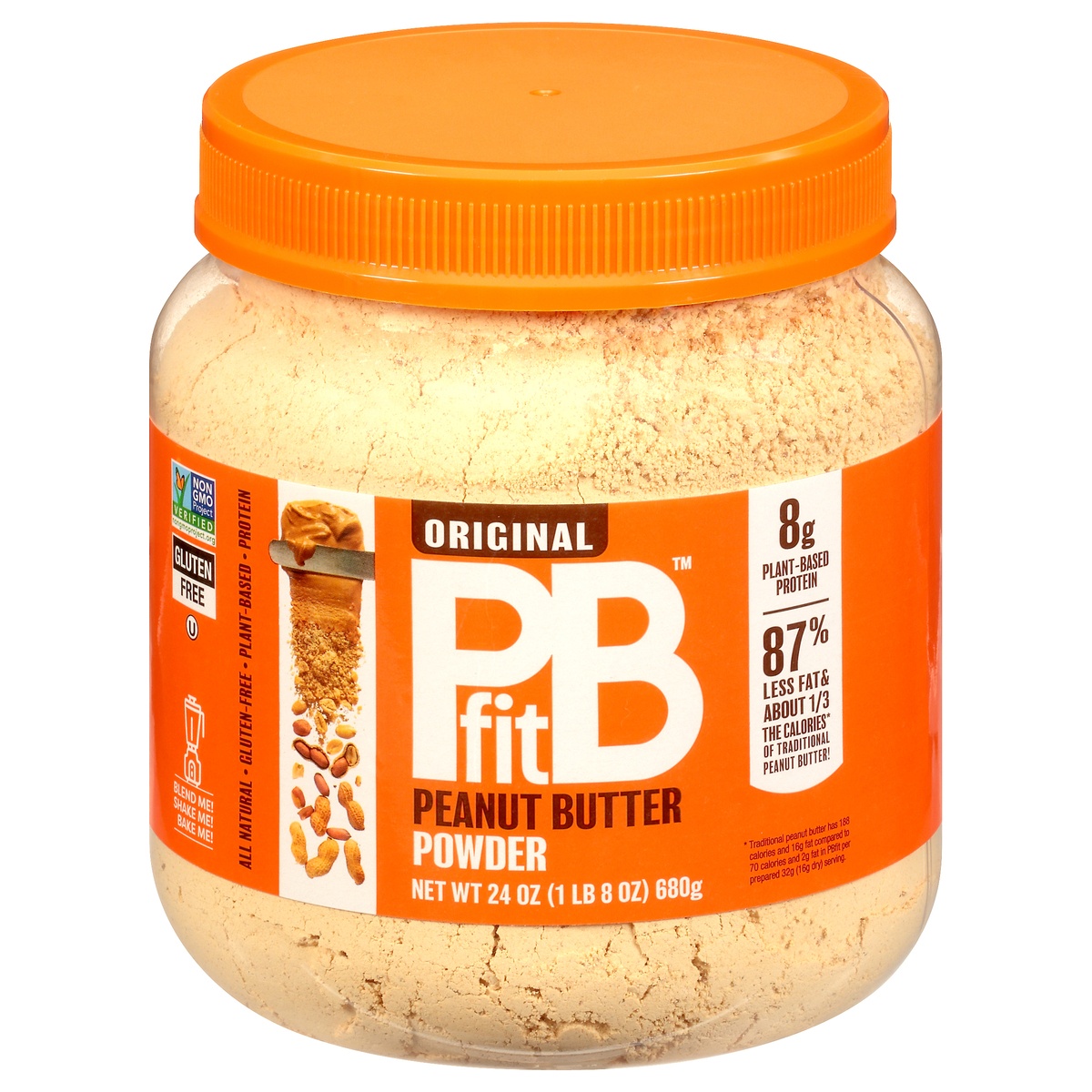 slide 1 of 1, BetterBody Foods Pbfit Peanut Butter Powder, 24 oz