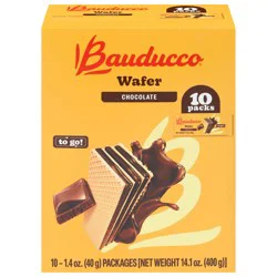 Bauducco Chocolate Wafer - 10 x 1.4 oz Packs