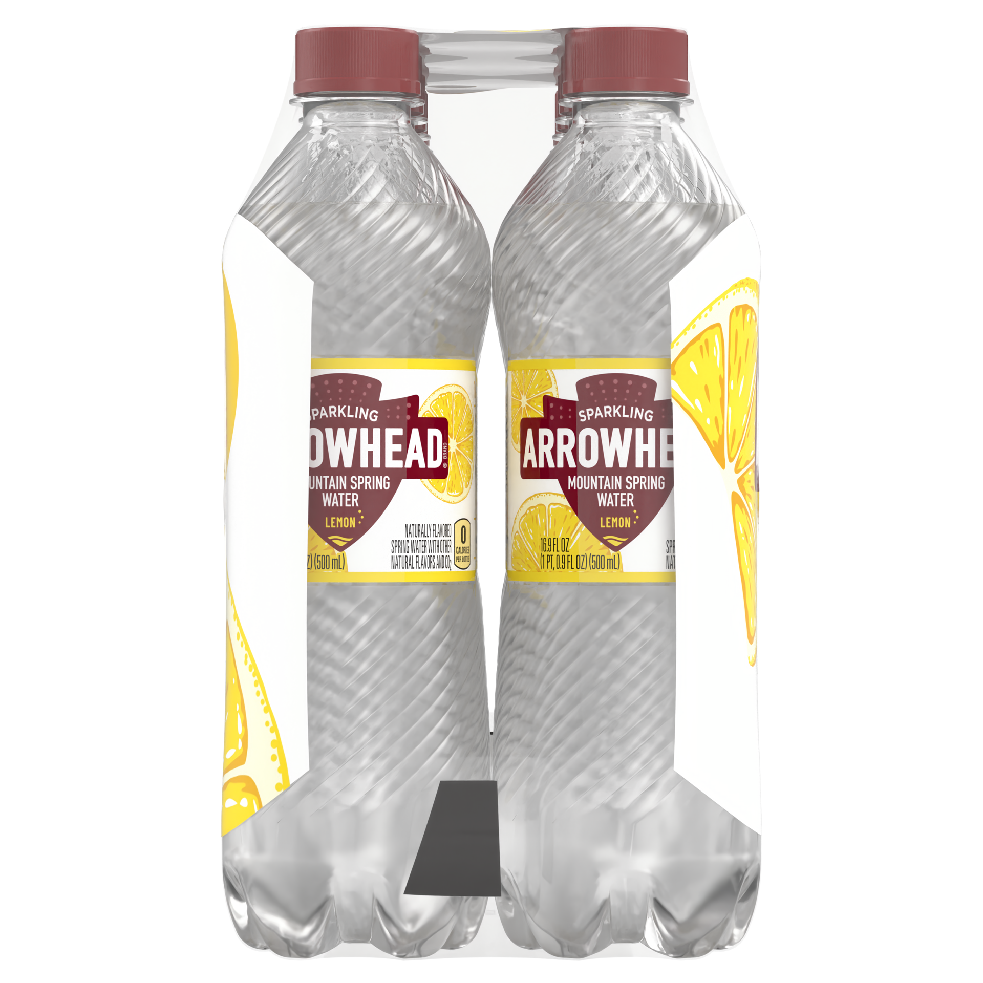 slide 3 of 5, Arrowhead Sparkling Water, Lively Lemon- 16.9 fl oz, 16.9 fl oz