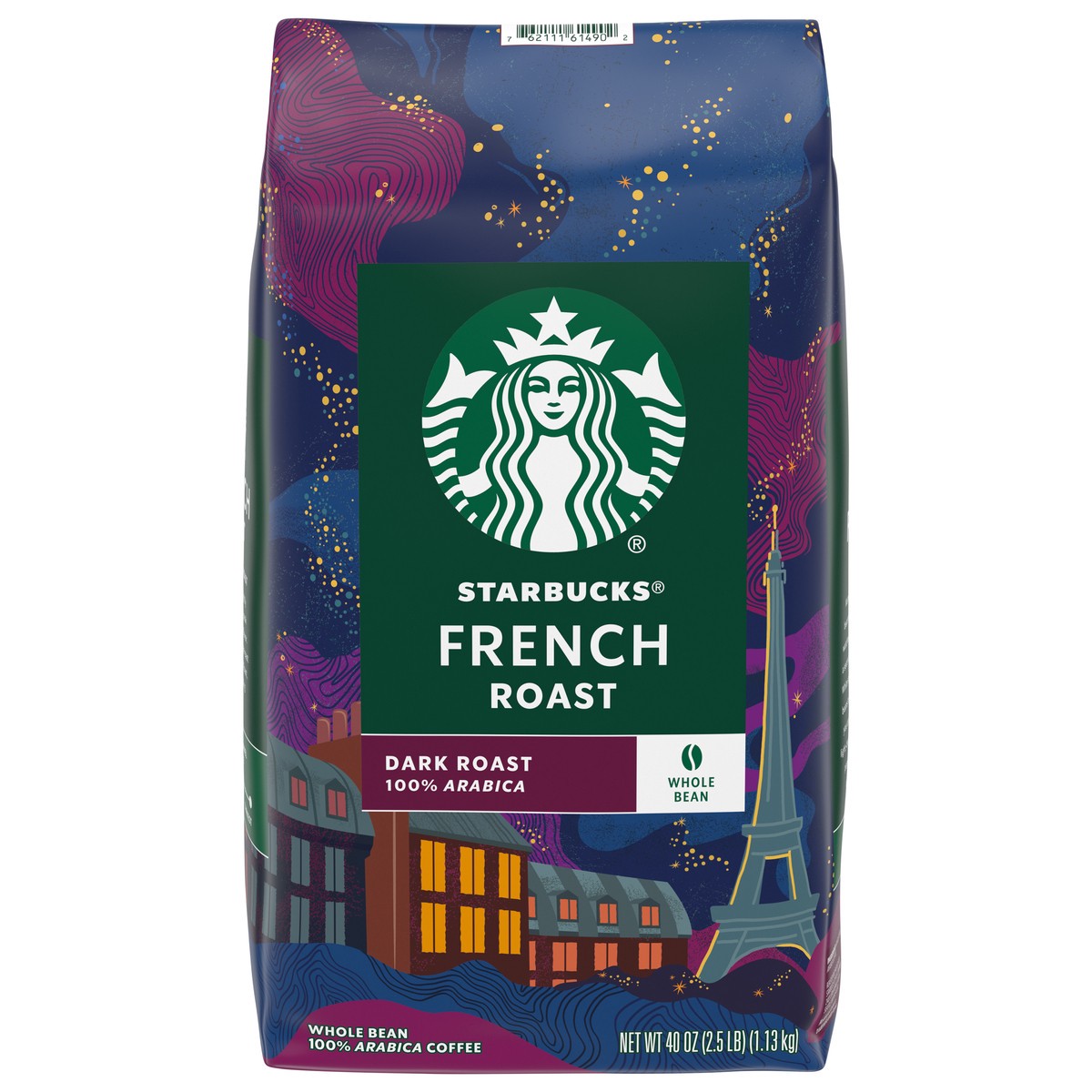 slide 1 of 13, Starbucks Dark Roast Whole Bean French Roast Coffee 40 oz, 40 oz