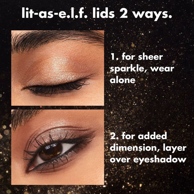 slide 4 of 12, e.l.f. Fine as Fleck Glitter Eyeshadow - White Hot - 0.07oz, 0.07 oz