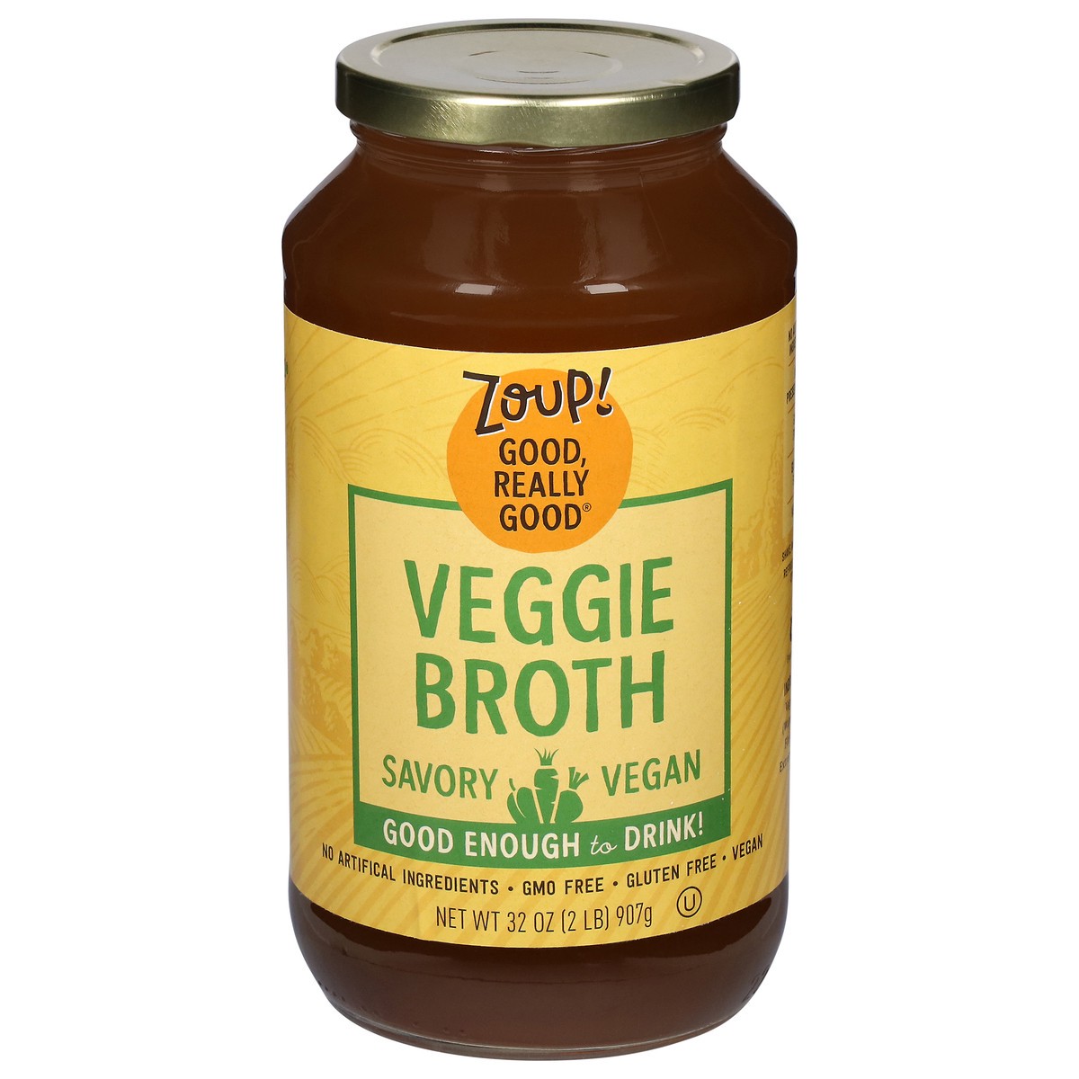 slide 1 of 4, Zoup! Veggie Broth 32 oz, 31 fl oz