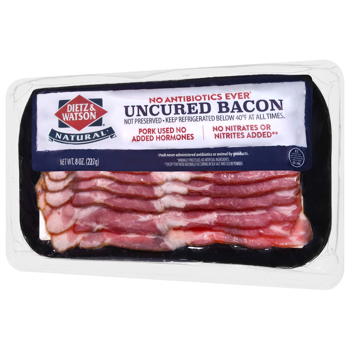 slide 8 of 13, Dietz & Watson Uncured Bacon 8 oz, 8 oz