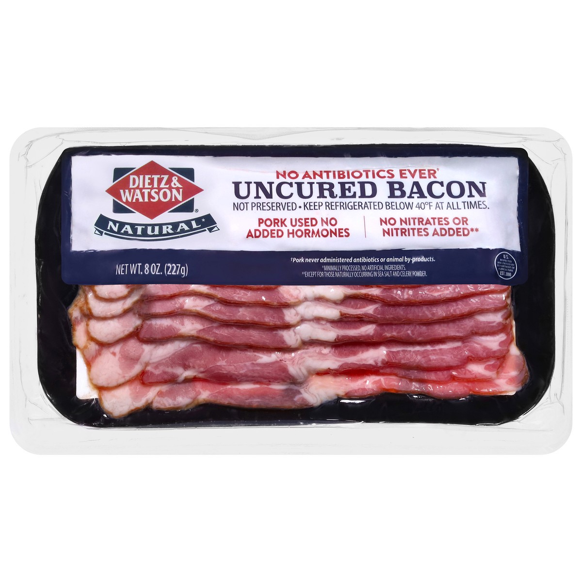 slide 9 of 13, Dietz & Watson Uncured Bacon 8 oz, 8 oz
