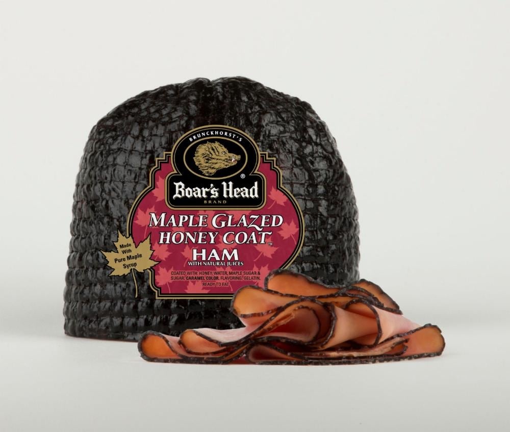 slide 1 of 1, Boar's Head Maple Glazed Honey Coat Ham, per lb